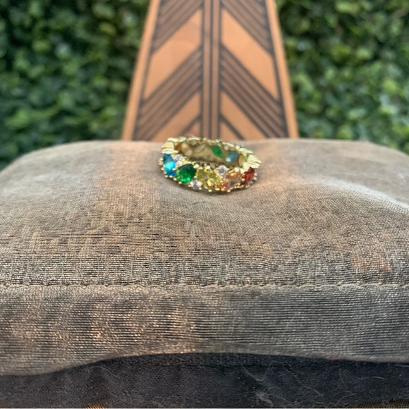 Park Lane “BIJOUX” Multicolor Gemstone Ring Size 10 - Picture 3 of 7